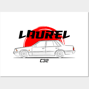 JDM Classic Laurel C32 Racing Posters and Art